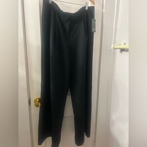 wild fable Black Wide Straight-Leg Dress Trousers Size Large NWT